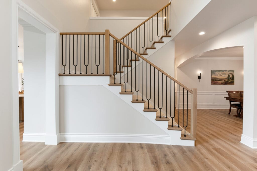 interior railing bannister remodel