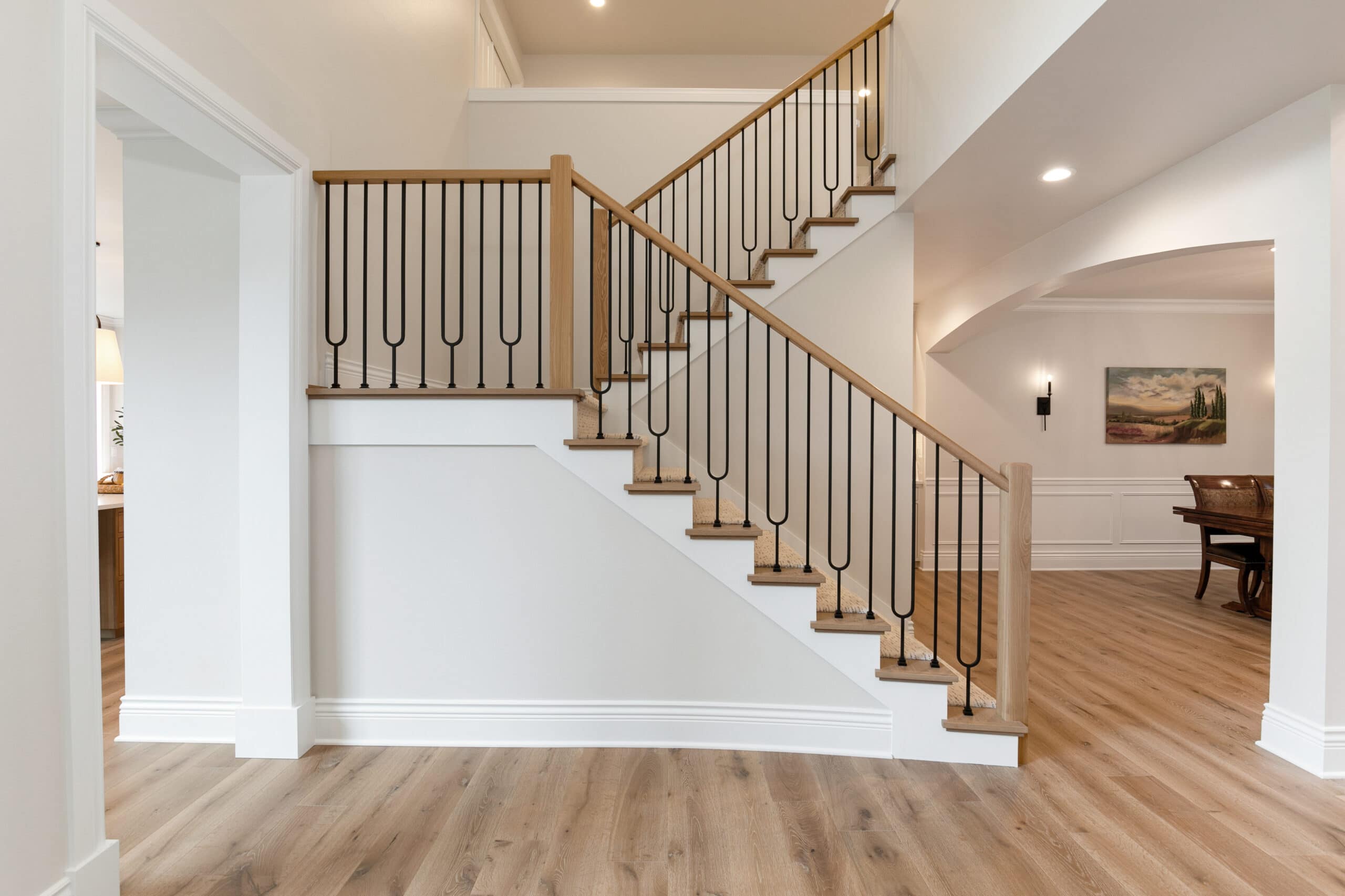 interior railing bannister remodel