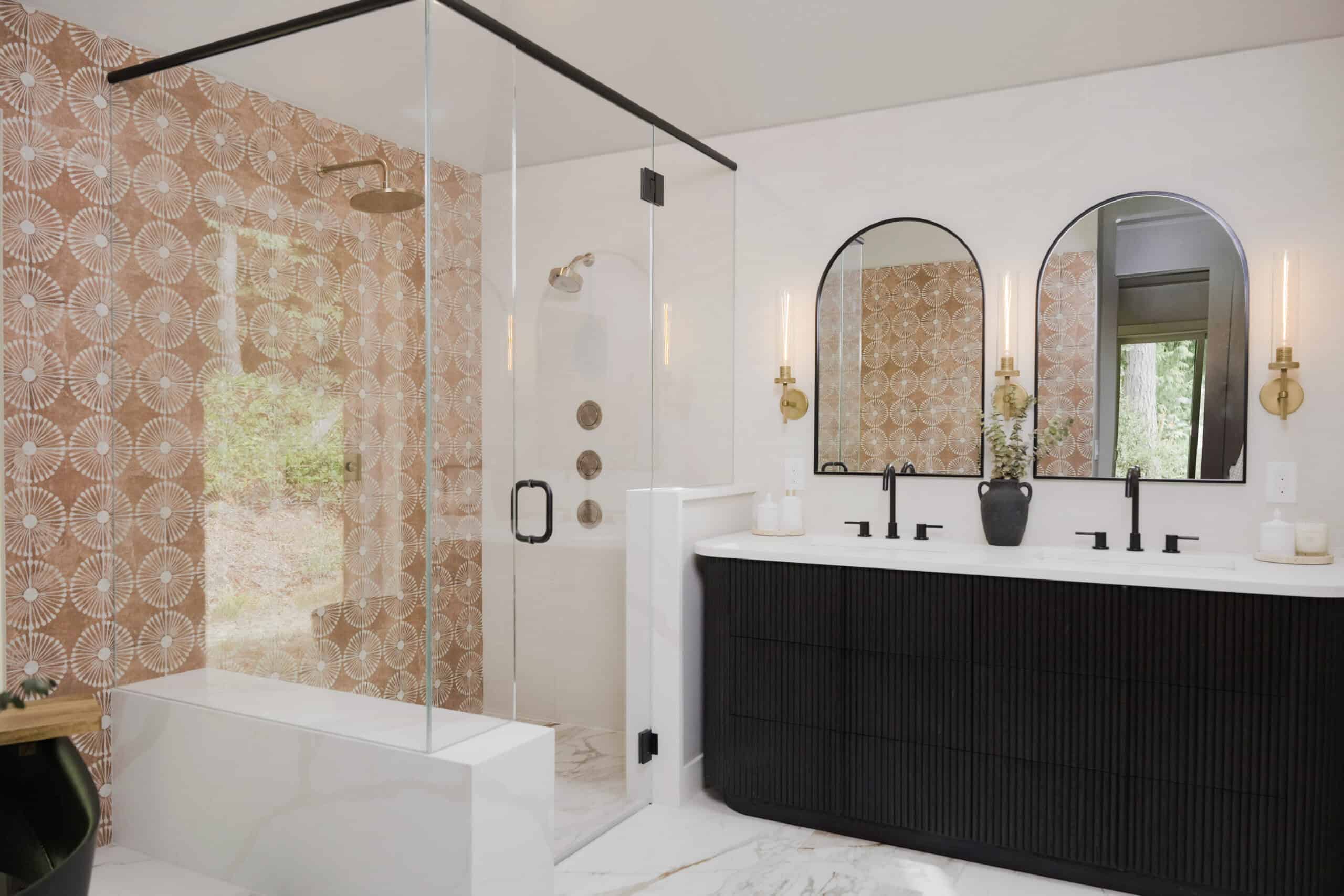 remodeled primary bathroom